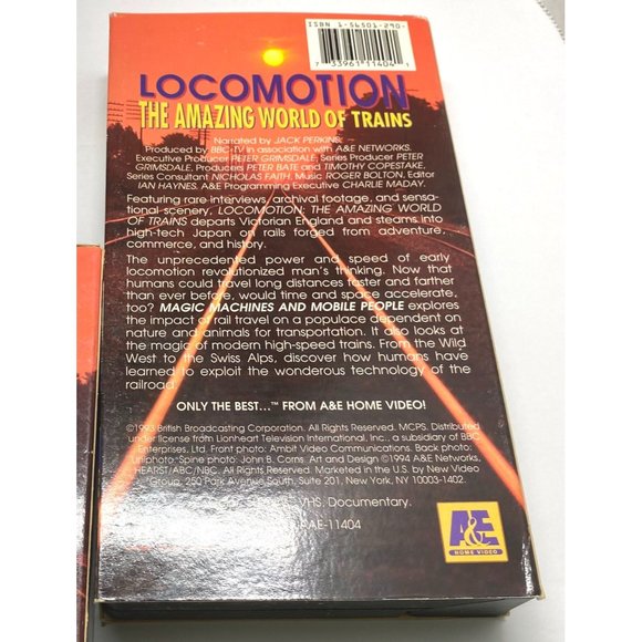 A&E Locomotion The Amazing World Of Trains 4 VHS Box Set Jack Perkins - Picture 12 of 12